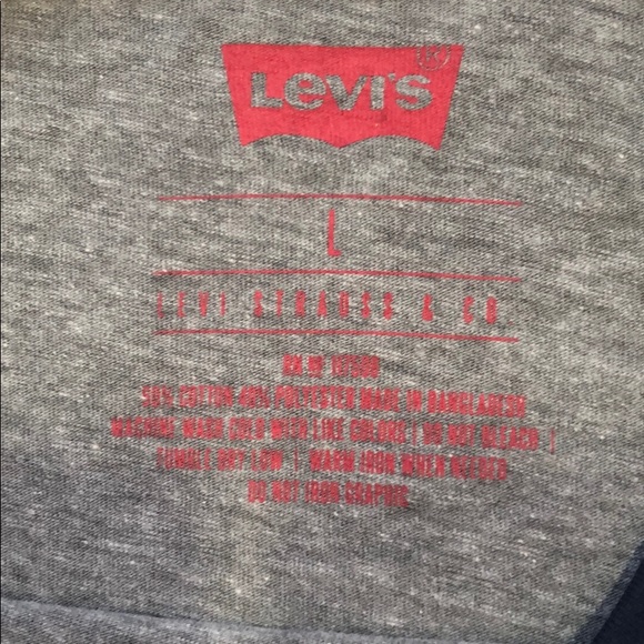 NWT Men's Levi's Classic Logo Gray Graphic Tee - Picture 6 of 7